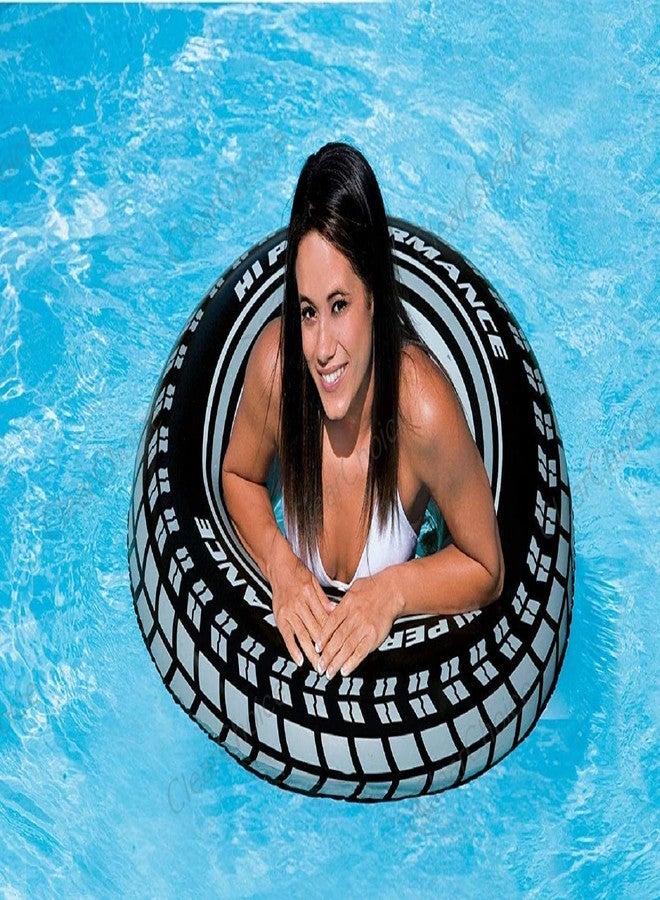 ClearChoice:- Adult Giant Tire Inflatable Floating Swimming Tube Tyre Adult Swimming Ring(Size - 36''inch)(9 + Years Up)(1 PIS) - Image 2